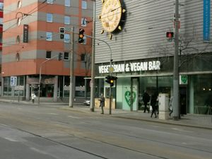 Ansicht von draußen  at Vegg Go - Plzenska in Prague