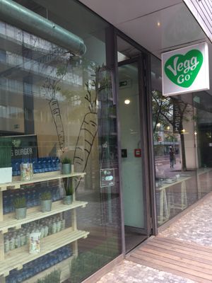 Outside at Vegg Go - Plzenska in Prague