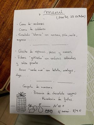 Weekday menu  at Reineta in Madrid