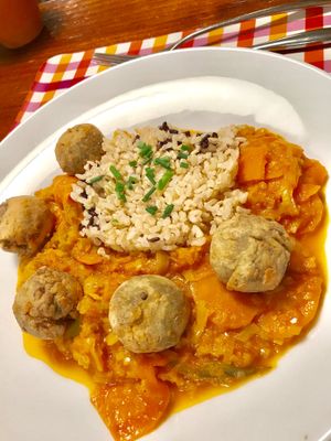Yummy Vegan Albóndigas  at Reineta in Madrid