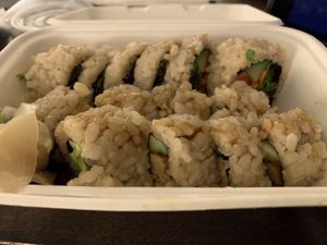  It very good pictures… but good sushi!  I had the tempeh roll and the veggies roll! at Shizenya - Downtown in Vancouver