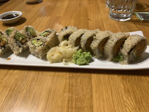 Vegan sushi!    at Shizenya - Downtown in Vancouver
