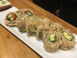 Vegan sushi  at Shizenya - Downtown in Vancouver