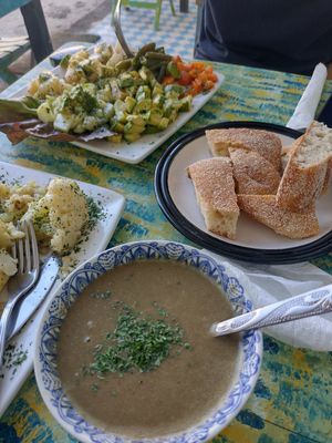 Very tasty and fresh vegan food. The lentil soup was super nice, I always eat here when I visit Essaouira. It's cheap and the owner is a very sweet man. You always receive a small  at Le Corail at Latifa in Essaouira