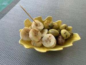 Free appetizer   at Le Corail at Latifa in Essaouira