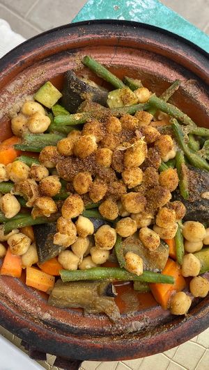 one of the many tagines!  at Le Corail at Latifa in Essaouira