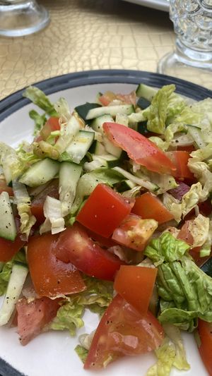 salade marrocaine, loved the pepper!  at Le Corail at Latifa in Essaouira