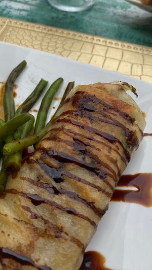 spring roll, so good😄 at Le Corail at Latifa in Essaouira