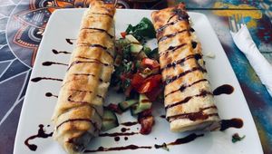 So nice had to do it twice!! Back here today! Such a humble man and the food is yummy!  at Le Corail at Latifa in Essaouira