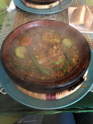 Lentil tagine at Le Corail at Latifa in Essaouira