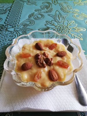 Uhmm caramel flan at Le Corail at Latifa in Essaouira