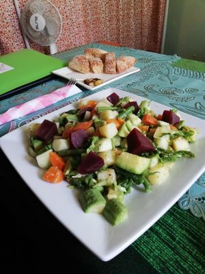 Mixed veggies at Le Corail at Latifa in Essaouira