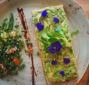 Basil Guacamole Tartine at Little Erth in Dubai