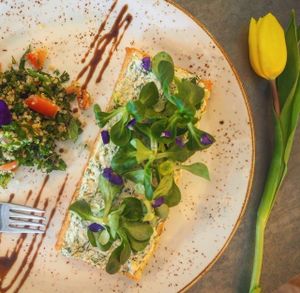 Vegan Cheese Tartine at Little Erth in Dubai