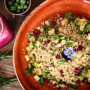 Quinoa Date Salad at Little Erth in Dubai
