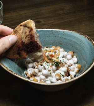 Fattet Hummus from the Vegan Iftar  at Little Erth in Dubai