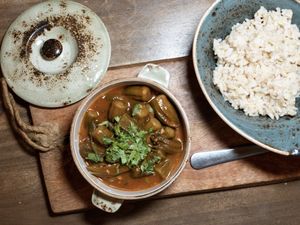 Okra Stew from the Vegan Iftar  at Little Erth in Dubai