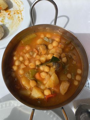 Vegan chickpea soup  at La Montaña - Casa Efigenia in La Gomera