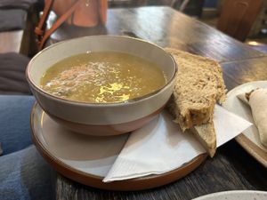 Soup of the dayy  at Let Me Eat Too in Edinburgh