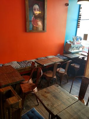 Inside at Let Me Eat Too in Edinburgh