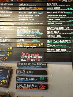 Menu at Let Me Eat Too in Edinburgh