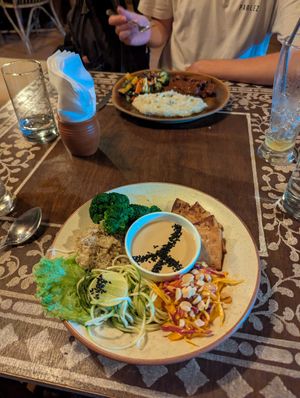 Summer roll bowl at Cafe La Boheme in Agonda