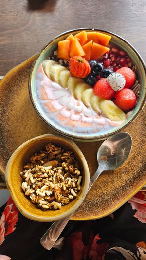 Their bowls looked like this every time! at Cafe La Boheme in Agonda