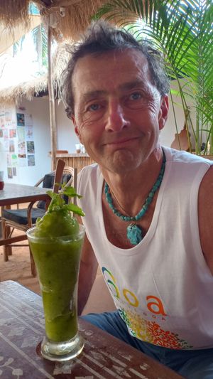 Lemonana slushie  at Cafe La Boheme in Agonda