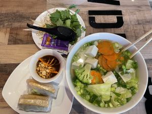 Tofu Rolls & Vegan Pho at Wat Da Pho in Dayton