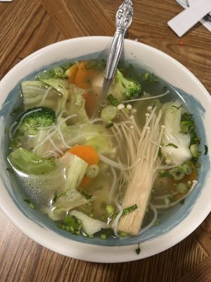 Vegan noodle soup  at Wat Da Pho in Dayton