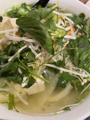 Vegan noodle soup  at Wat Da Pho in Dayton