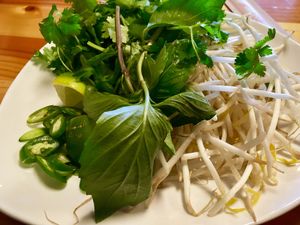 Garnish Plate at Wat Da Pho in Dayton