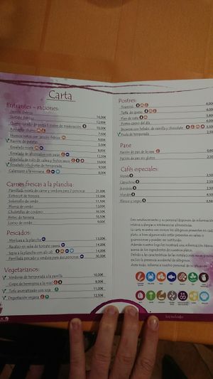 menu at Baco Bar Restaurante in Salamanca