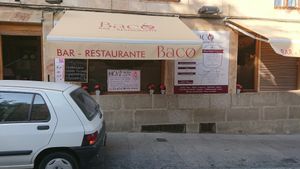 outside at Baco Bar Restaurante in Salamanca