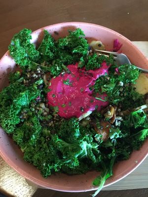Warm bowl at Date + Kale in Helsinki