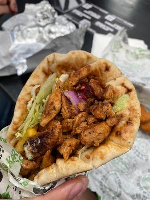 Doner Gyros wrap at What The Pitta in Croydon