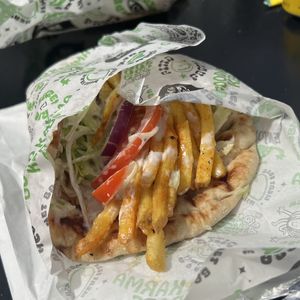 CHICK’N GYROS with Garlic Mayonnaise   at What The Pitta in Croydon