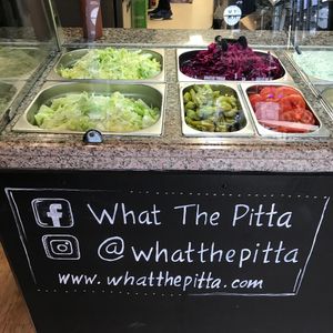 Salad options for inside doner!  at What The Pitta in Croydon