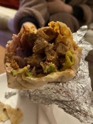Doner kebab at What The Pitta in Croydon
