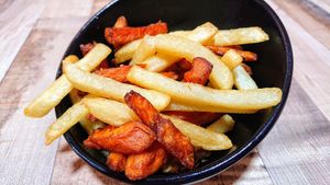 sweet potato fries, French fries at NomVnom - Tai Seng in Central Singapore