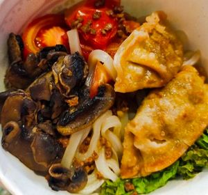 Dumplings udon at NomVnom - Tai Seng in Central Singapore