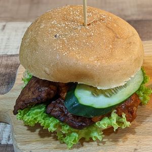 Temptation Satay Burger at NomVnom - Tai Seng in Central Singapore