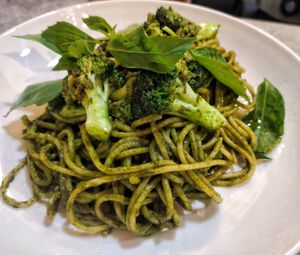 Pesto spaghetti, not bad at NomVnom - Tai Seng in Central Singapore