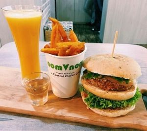 rocket tower burger at NomVnom - Tai Seng in Central Singapore