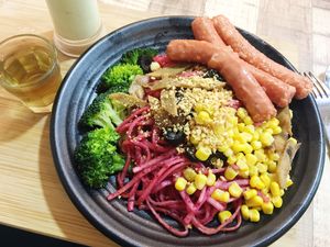 Beetroot pasta  at NomVnom - Tai Seng in Central Singapore