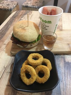 Temptation Satay Burger !! at NomVnom - Tai Seng in Central Singapore