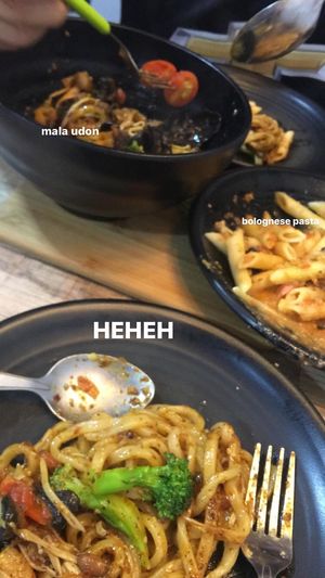 mala udon 👍🏻👍🏻 & bolognese pasta 👍🏻👍🏻 at NomVnom - Tai Seng in Central Singapore