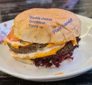 Double Cheese OmniMeat Toona🍔 at NomVnom - Tai Seng in Central Singapore