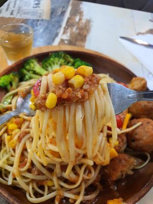 Chewy pasta with goodie sauce ~ Circuit Breaker Period Phase 2 at NomVnom - Tai Seng in Central Singapore