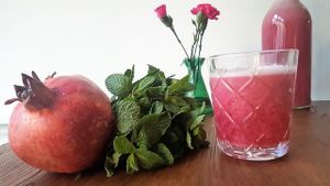 Pomegranate juice at Yalla Yalla Foodbar in Den Bosch